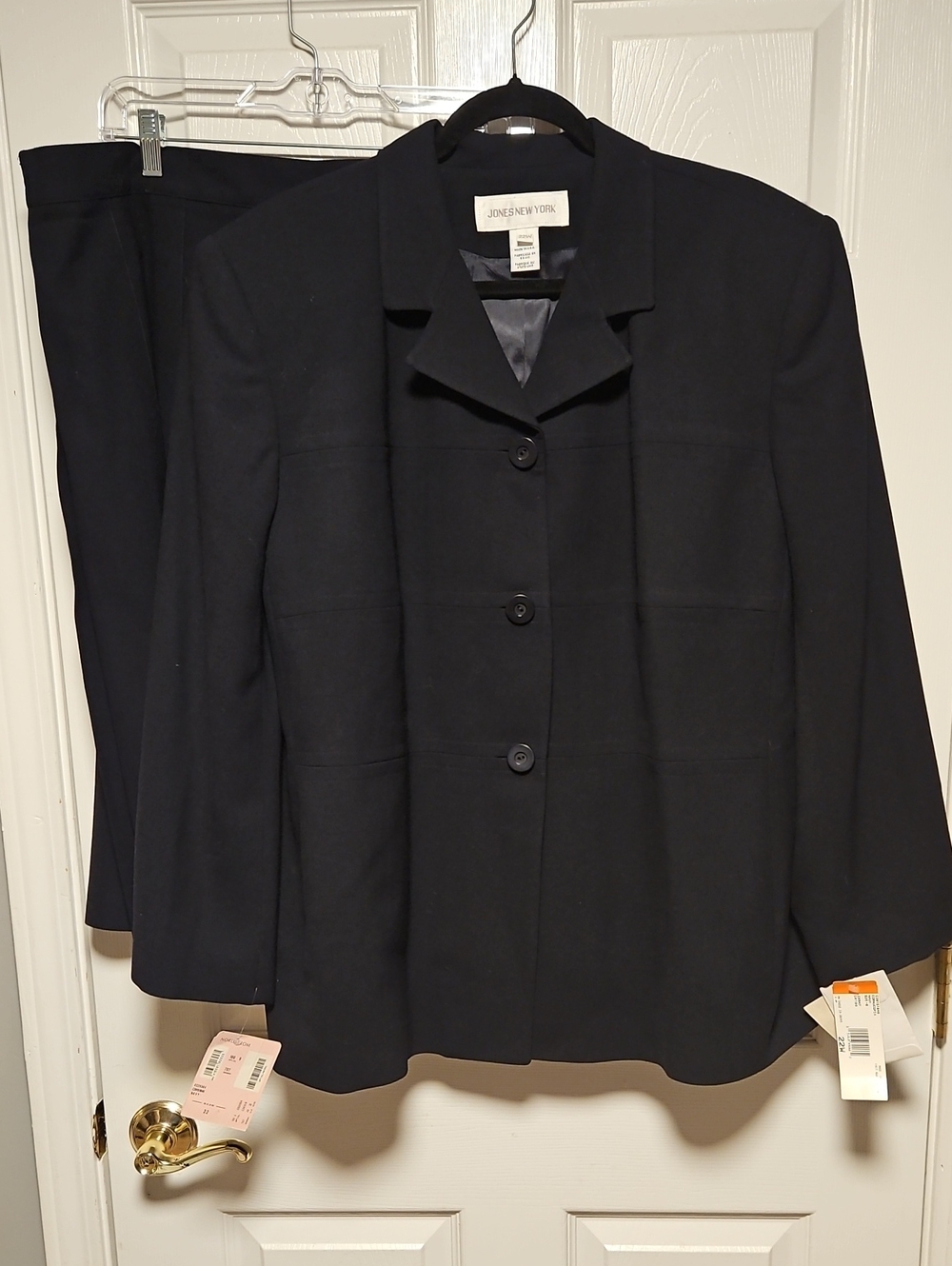 Jones New York Navy 2-Piece Skirt Suit